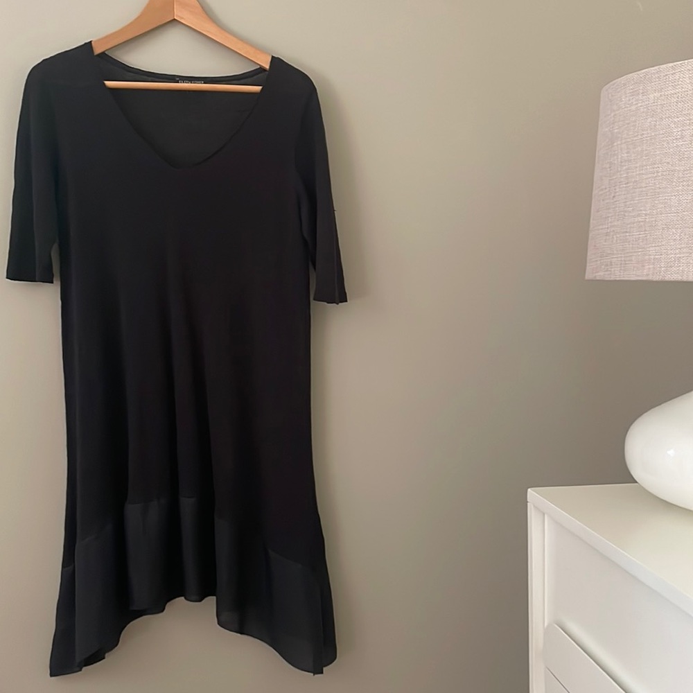 Eileen Fisher linen | silk dress